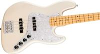 Fender Player II Modified Active Jazz Bass MN Olympic Pearl elektrische basgitaar met gigbag - thumbnail