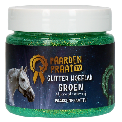 Paardenpraat TV Glitter Hoeflak Groen