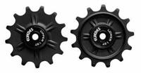 Elvedes set derailleurwieltjes 2x13t 12v afgedicht zwart - thumbnail