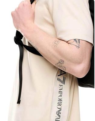 EA7 Emporio Armani 7M000516 T-Shirt Heren Beige - Maat L - Kleur: Beige | Soccerfanshop