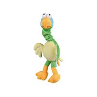 Trixie pluchen papegaai met vogelgeluid hondenspeeltje Per stuk - thumbnail