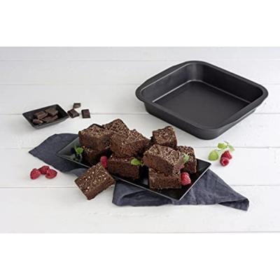 Zenker brownie bakvorm black metallic 27x26x5cm - thumbnail