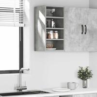 Hangkast 30x29,5x60 cm bewerkt hout betongrijs - thumbnail