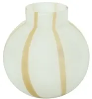 Countryfield vaas glas sweet-dori 22x21cm wit - thumbnail