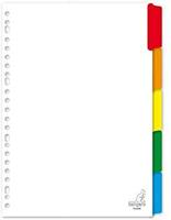 Tabblad kangaro 23r pk405m 5 delig wit karton | 40 stuks - thumbnail