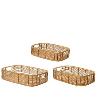 Dienbladset 3-delig bamboe 48,5cm