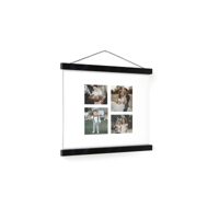 Gepersonaliseerde poster met zwarte posterhanger 30x30 - thumbnail