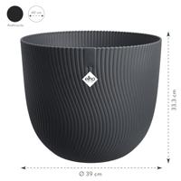 elho bloempot sereh rond d40 h33cm Antraciet - thumbnail