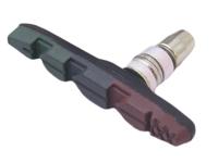 Promax Remblokset v-brake met inbus 70mm triple-color (bruin/zwart/groen) - thumbnail