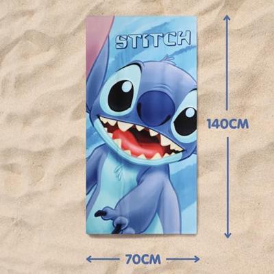 Strandhanddoek Stitch Blauw 70 x 140 cm