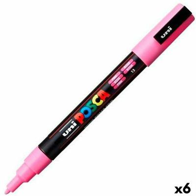 Markeerstift POSCA PC-3M Roze (6 Stuks)