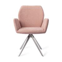Jesper Home Eetkamerstoel 'Misaki' Turn Steel, Draaibaar, kleur Anemone - thumbnail