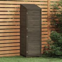 VidaXL Tuinschuur 55x52x174,5 cm massief vurenhout antracietkleurig - thumbnail