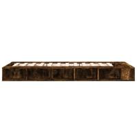 Bedframe bewerkt hout gerookt eikenkleurig 90x200 cm - thumbnail