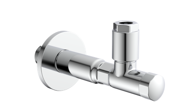 Kirchhoff CHE Haakse-kraan, 1/2"ET x 75 mm x 10 mmQ, met rozet - 986258148