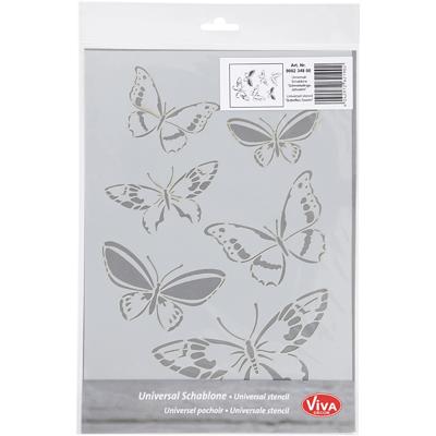 Viva Decor Flexibel sjabloon, vlinders, a4, vel 210x297 mm, 1 stuk