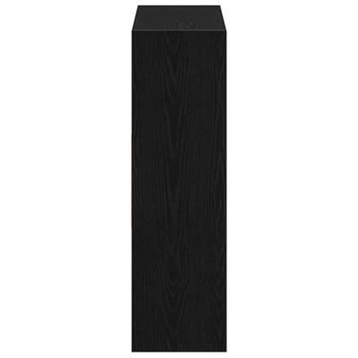 Boekenkast 97,5x29,5x100 cm spaanplaat zwart eikenkleurig