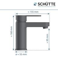 Schutte ELEPHANT Wastafelkraan | Mat Antraciet - 34214 - thumbnail