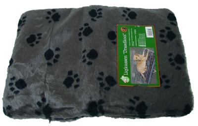 Kussen voor draadkooi grijs/paw 120x75 cm anti slip Slaapplezier Gebr. de Boon - Gebr de boon