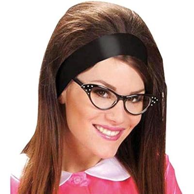 Nekband satijn zwart