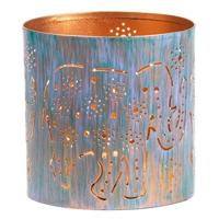 Sfeerlicht Olifant - 10x10 - Metaal - Goud - Zwart (4 stuks) - M - thumbnail