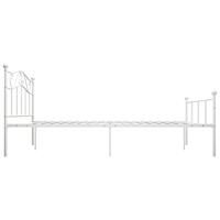 Bedframe metaal wit 140x200 cm - thumbnail