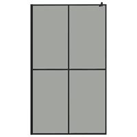 Inloopdouchescherm 118x190 cm donker gehard glas - thumbnail