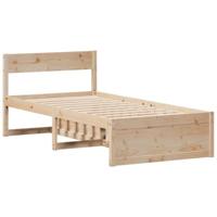 Bedframe zonder matras massief grenenhout 90x190 cm - thumbnail