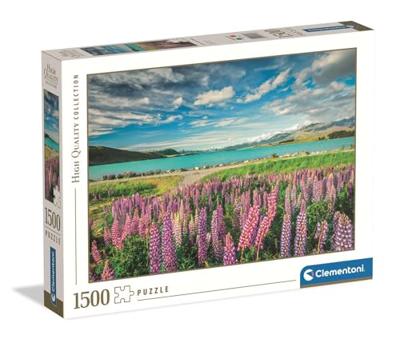 Clementoni legpuzzel bloemen bij lake tekapo, 1500st.