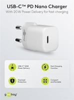 Goobay 61084 oplader voor mobiele apparatuur Mobiele telefoon, Tablet Wit AC Snel opladen Binnen - thumbnail