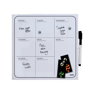 Planbord week desq 35 x 35 cm randloos + marker magnetisch Planbord week desq 35 x 35 cm randloos + marker magnetisch