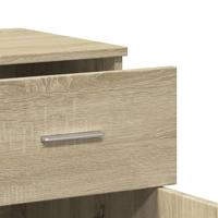 Dressoir 79x38x80 cm bewerkt hout sonoma eikenkleurig - thumbnail