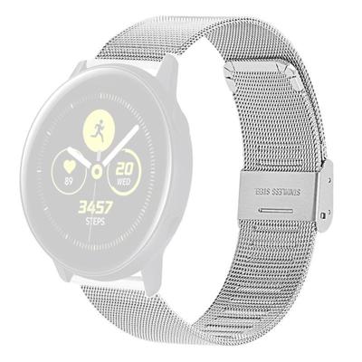 20mm dubbele gesp gevlochten fijnmazig roestvrij ssteel metalen vervanging riem (zilver) 20mm dubbele gesp gevlochten fijnmazig roestvrij ssteel metalen vervanging riem (zilver)