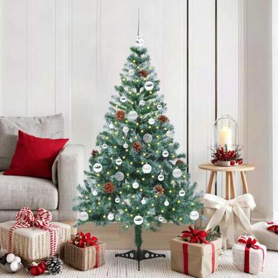 VidaXL Kunstkerstboom met 150 led groen 150 cm pvc en staal