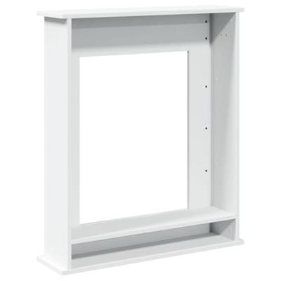 Haardombouw 75x20x87,5 cm bewerkt hout wit