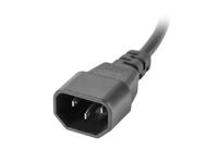 Lanberg PDU-07F-0200-IEC-BK energiedistributie 7 AC-uitgang(en) 1U Zwart - thumbnail