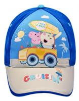 Nickelodeon basketbalpet Peppa Pig junior katoen blauw/beige maat 50 - thumbnail