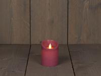 LED Kaars Wax Antiek Roze 10cm - thumbnail
