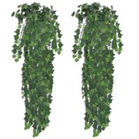 VidaXL Kunstplanten 2 st klimop 90 cm groen - thumbnail