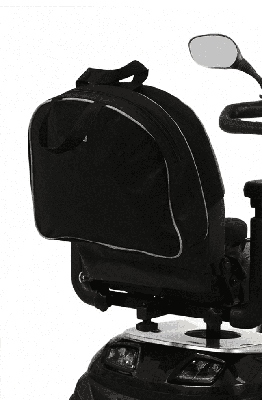 Scootmobieltas over rugsteun zwart