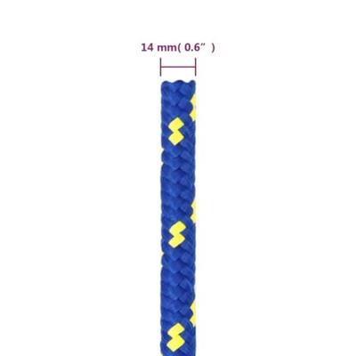 Boottouw 14 mm 100 m polypropeen blauw