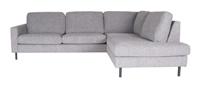 LABEL51 Hoekbank 'Genua' Rechts, Stof, kleur Grijs - thumbnail