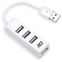 ACT USB Hub 2.0, 4x USB-A, mini, wit - thumbnail