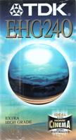TDK VHS videoband HG240 4-uurs E240 (1 band) High Grade - thumbnail