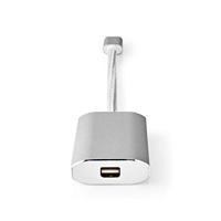 USB-Adapter | USB 3.2 Gen 1 | USB-C Male | Mini DisplayPort | 0.20 m | Rond | Verguld | Gebreid / Nylon | Zilver | Cover Window Box - thumbnail