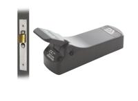 Paniekpushpad 1-punts zijsluitend zilvergrijs - thumbnail