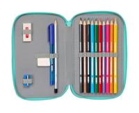 Schooletui met Accessoires Peppa Pig Pretty flowers Geel Munt 12.5 x 19.5 x 4 cm 29 Onderdelen - thumbnail