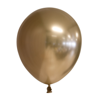 Chrome Ballonnen Goud 30cm (10st) - thumbnail