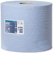 Tork Industrial Heavy Duty poetspapier rol, 3-laags, systeem W1/W2, blauw, pak van 2 rollen - thumbnail