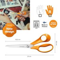 Schaar fiskars classic universeel 21cm oranje - thumbnail